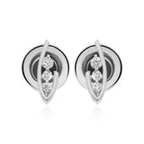 Lab Grown Diamond Cluster Studs 0.24Ct 14K Fine Gold