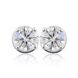 Solitaires Stud Lab Grown Diamond 1.00Ct 14K Fine Gold Earrings