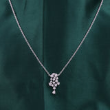 Round Cut 0.85Ct Lab Grown Diamond Pendant Necklace 14K Fine Gold