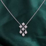 Celestia Droplet Pendant Necklace 14K Fine Gold 0.60Ct Lab Grown Diamond