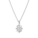 Round Cut Brilliant Lab Grown Diamond Necklace 14K Fine Gold 0.75Ct