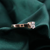 Cathedral Setting Solitaire Engagement Ring With 1.00Ct Lab Grown Diamond