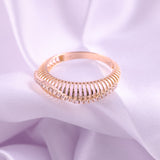 0.17Ct Lab Grown Diamond 14K Fine Gold Round Cut Prong Set Statement Ring