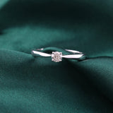 Lab Grown Diamond 0.25Ct Round Cut Solitaire Ring 14K Fine Gold