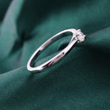 Lab Grown Diamond 0.25Ct Round Cut Solitaire Ring 14K Fine Gold