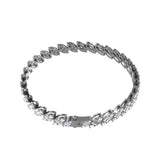 Baguette Round Cut Lab Grown Diamond Tennis Bracelet 14K Fine Gold 4.62Ct